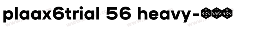 plaax6trial 56 heavy字体转换